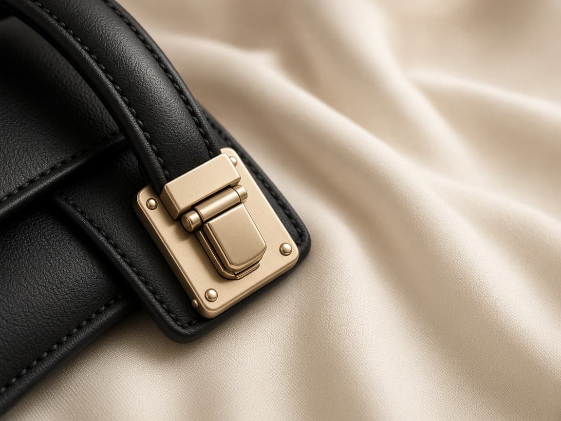 Placeholder close-up of leather and hardware